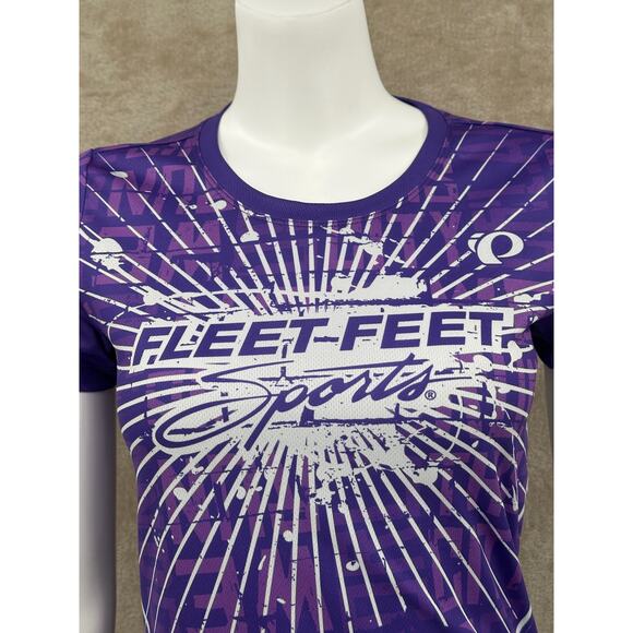 Pearl Izumi Shirt Womens Small Purple Graphic Fleet Fleet Sports Orlando Cycling - Picture 2 of 10